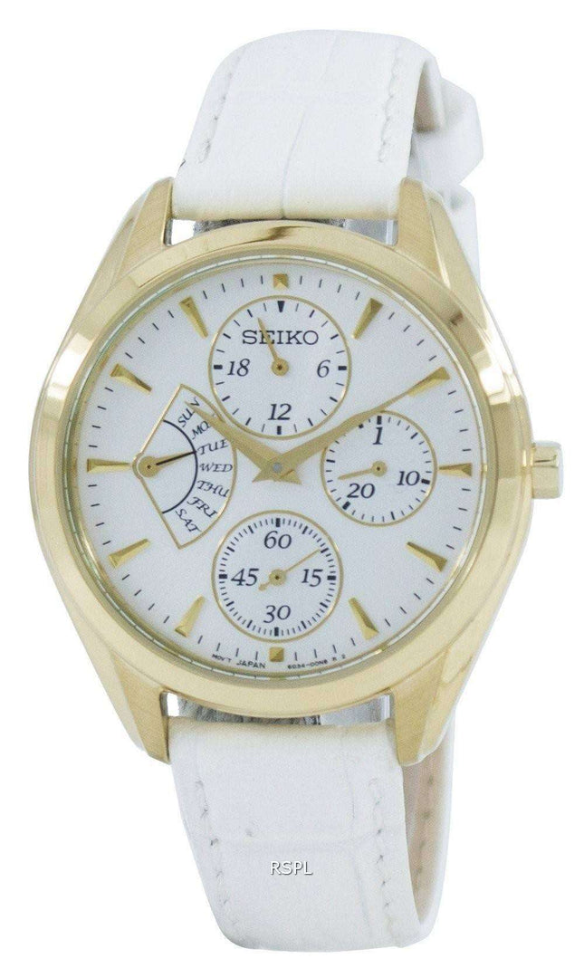 Seiko Retrograde Quartz Multi-Function SRL048 SRL048P1 SRL048P Women's Watch