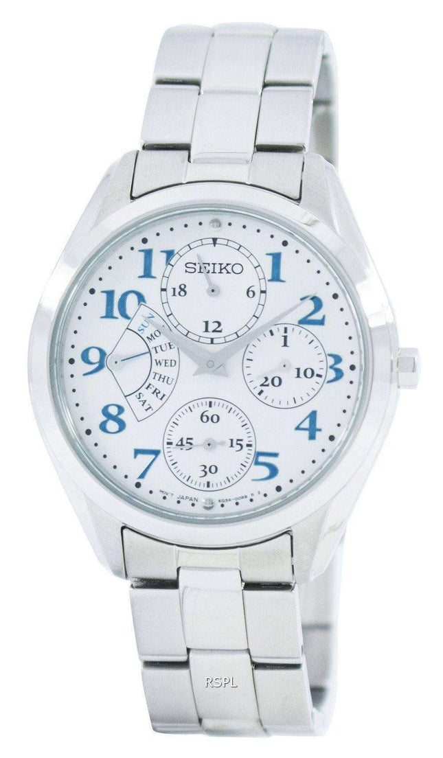 Seiko Retrograde Quartz Multi-Function SRL051 SRL051P1 SRL051P Women's Watch