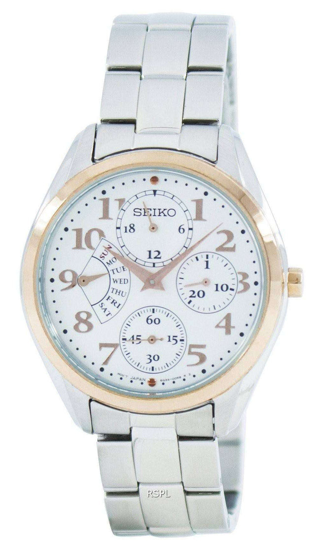 Seiko Retrograde Quartz Multi-Function SRL052 SRL052P1 SRL052P Women's Watch