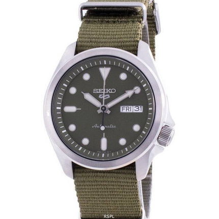 Seiko 5 Sports Green Dial Nylon Strap Automatic SRPE65 SRPE65K1 SRPE65K 100M Men's Watch