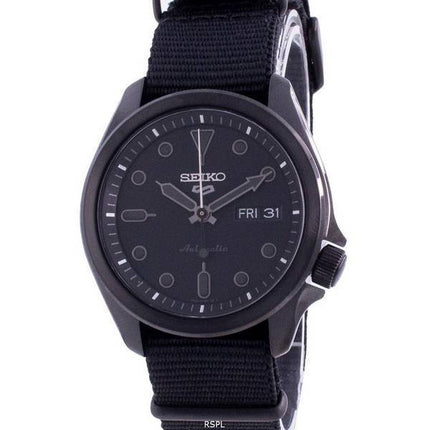 Seiko 5 Sports Black Dial Nylon Strap Automatic SRPE69 SRPE69K1 SRPE69K 100M Men's Watch