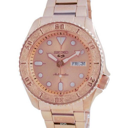 Seiko 5 Sports Rose Gold Tone Automatic SRPE72 SRPE72K1 SRPE72K 100M Men's watch