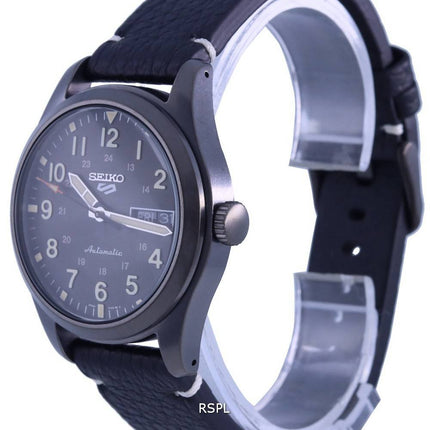 Seiko 5 Sports Field Collection Brown Dial Leather Strap Automatic SRPG41 SRPG41K1 SRPG41K 100M Men's Watch