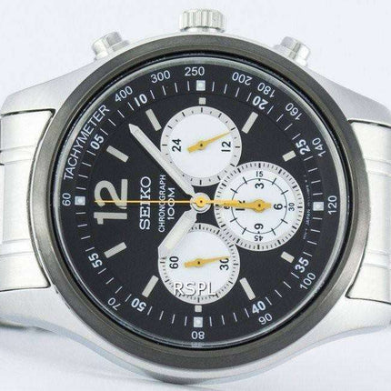 Seiko Chronograph Quartz Tachymeter SRW011 SRW011P1 SRW011P Men's Watch