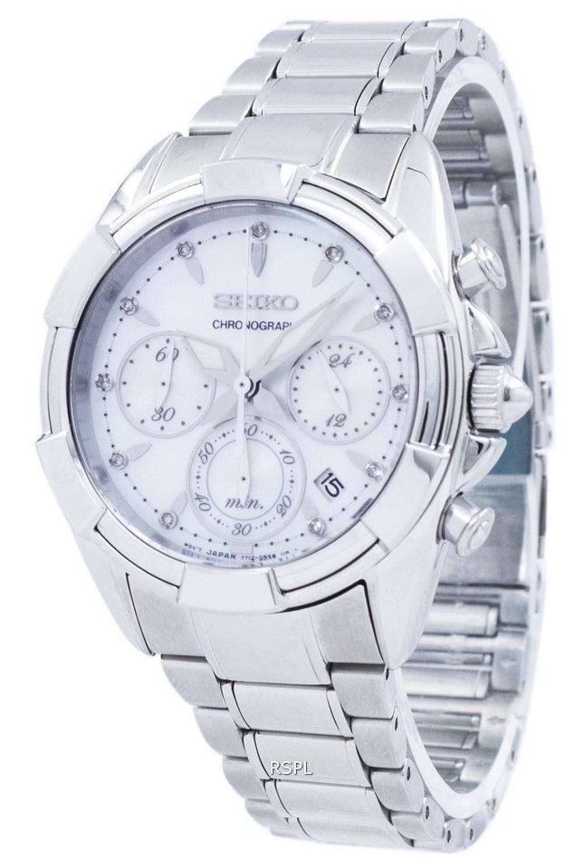 Seiko Chronograph Quartz SRW807 SRW807P1 SRW807P Women's Watch