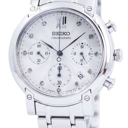 Seiko Chronograph Quartz Crystals SRW837 SRW837P1 SRW837P Womens Watch