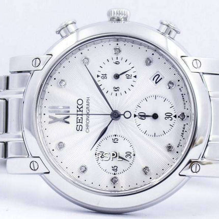 Seiko Chronograph Quartz Crystals SRW837 SRW837P1 SRW837P Womens Watch