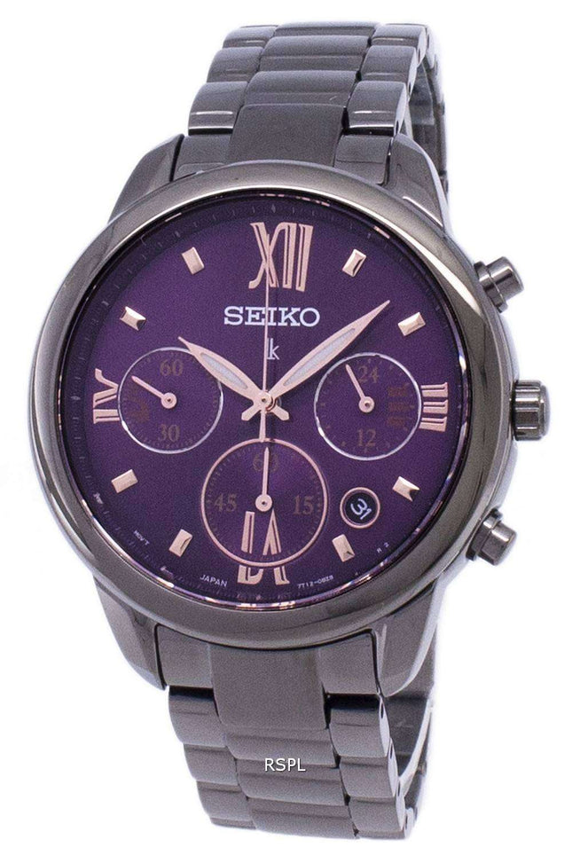 Seiko Lukia Chronograph Quartz SRWZ86 SRWZ86P1 SRWZ86P Women's Watch