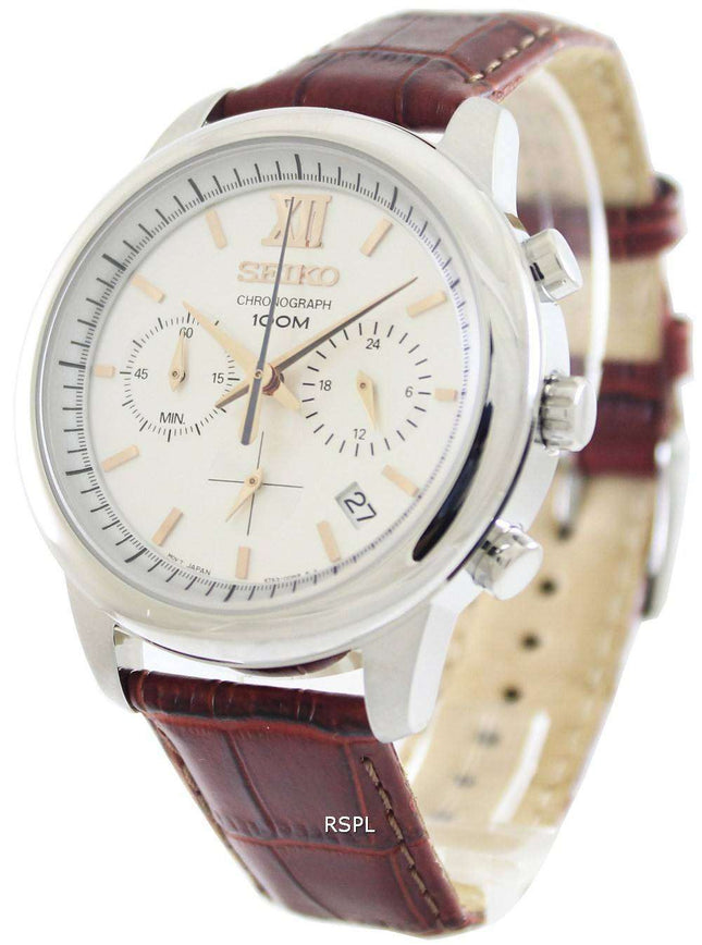 Seiko Chronograph 100M SSB143P1 SSB143P Mens Watch