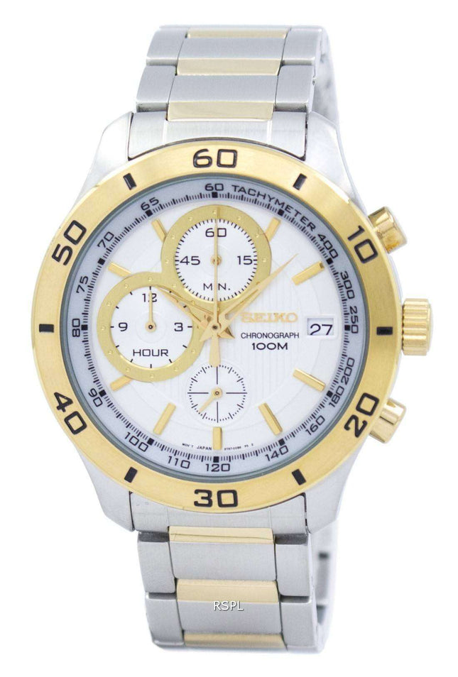 Seiko Chronograph Quartz Tachymeter SSB188 SSB188P1 SSB188P Men's Watch