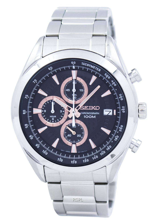 Seiko Chronograph Quartz Tachymeter SSB199 SSB199P1 SSB199P Men's Watch