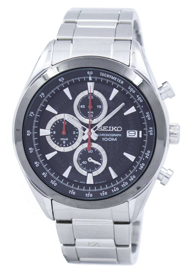 Seiko Chronograph Quartz Tachymeter SSB201 SSB201P1 SSB201P Men's Watch