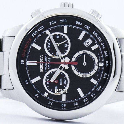 Seiko Sports Chronograph Quartz Tachymeter SSB205 SSB205P1 SSB205P Men's Watch