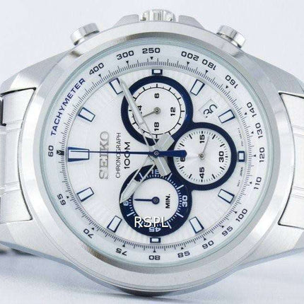 Seiko Chronograph Quartz Tachymeter SSB239 SSB239P1 SSB239P Men's Watch