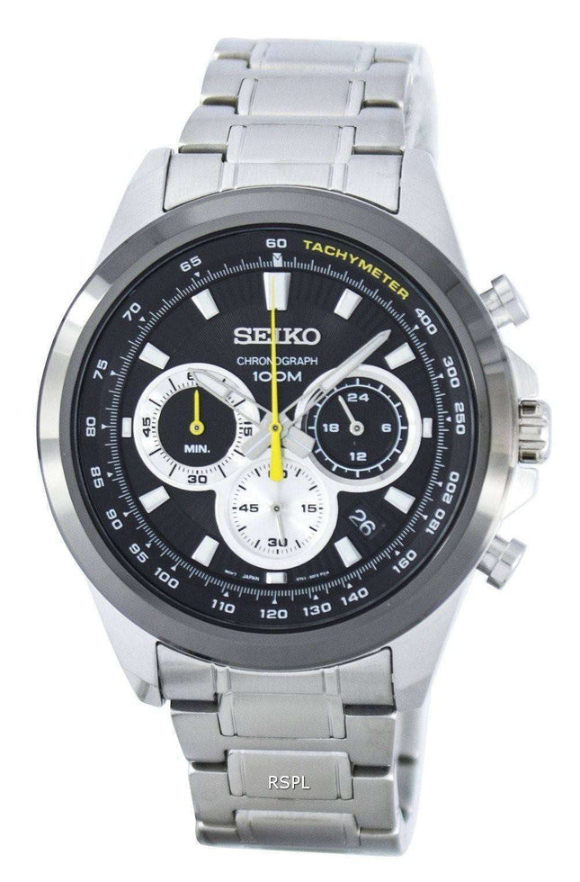 Seiko Chronograph Quartz Tachymeter SSB247 SSB247P1 SSB247P Men's Watch