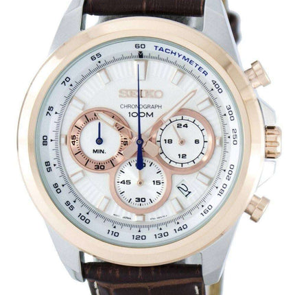 Seiko Chronograph Quartz Tachymeter SSB250 SSB250P1 SSB250P Men's Watch