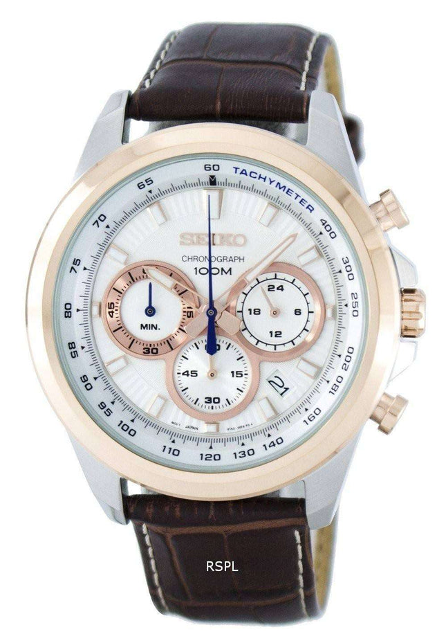 Seiko Chronograph Quartz Tachymeter SSB250 SSB250P1 SSB250P Men's Watch