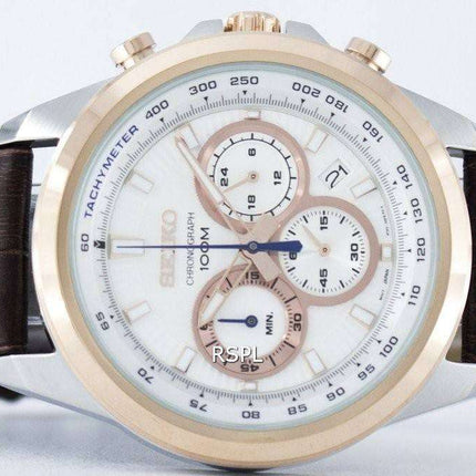 Seiko Chronograph Quartz Tachymeter SSB250 SSB250P1 SSB250P Men's Watch