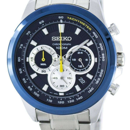 Seiko Chronograph Quartz Tachymeter SSB251 SSB251P1 SSB251P Men's Watch