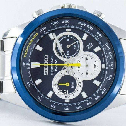 Seiko Chronograph Quartz Tachymeter SSB251 SSB251P1 SSB251P Men's Watch