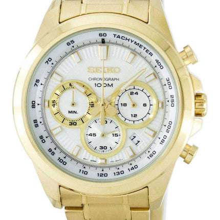 Seiko Chronograph Quartz Tachymeter SSB254 SSB254P1 SSB254P Men's Watch