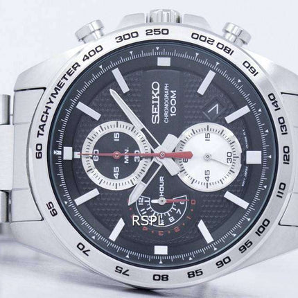 Seiko Chronograph Quartz Tachymeter SSB255 SSB255P1 SSB255P Men's Watch