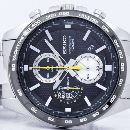 Seiko Chronograph Quartz Tachymeter SSB261 SSB261P1 SSB261P Men's Watch