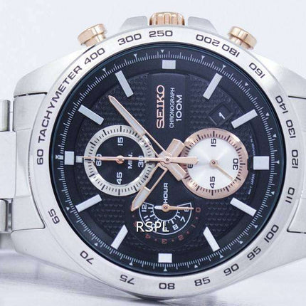 Seiko Sports Chronograph Tachymeter Quartz SSB281 SSB281P1 SSB281P Men's Watch