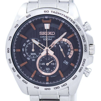 Seiko Chronograph Quartz Tachymeter SSB307 SSB307P1 SSB307P Men's Watch