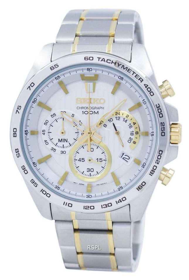Seiko Chronograph Quartz Tachymeter SSB309 SSB309P1 SSB309P Men's Watch