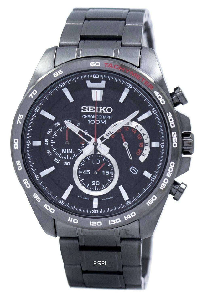 Seiko Chronograph Quartz Tachymeter SSB311 SSB311P1 SSB311P Men's Watch