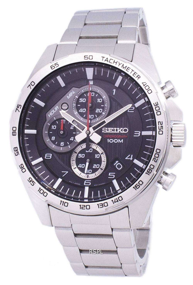 Seiko Chronograph Tachymeter Quartz SSB319 SSB319P1 SSB319P Men's Watch