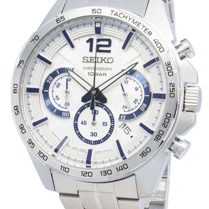 Seiko Chronograph SSB343P SSB343P1 SSB343 Tachymeter Analog Quartz Men's Watch