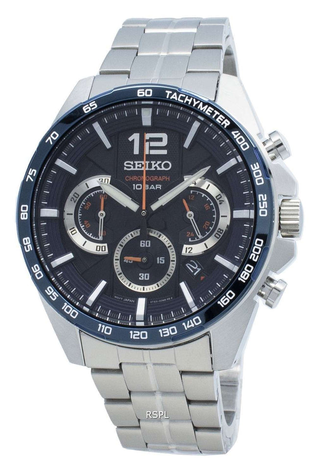 Seiko Chronograph SSB345 SSB345P1 SSB345P Tachymeter Quartz Men's Watch