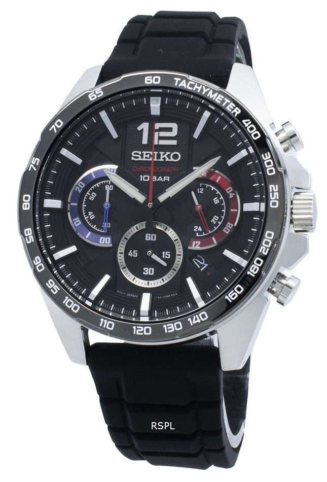 Seiko Chronograph SSB347 SSB347P1 SSB347P Tachymeter Quartz Men's Watch