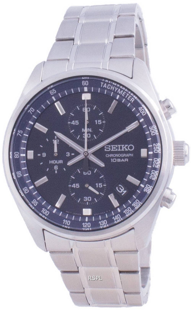 Seiko Chronograph Quartz SSB377 SSB377P1 SSB377P 100M Mens Watch