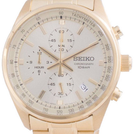 Seiko Chronograph Quartz SSB382 SSB382P1 SSB382P 100M Mens Watch