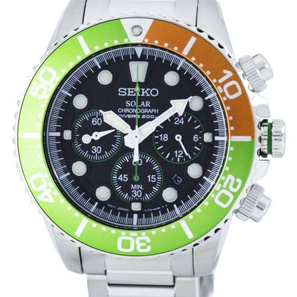 Seiko Solar Chronograph Diver's 200M SSC237 SSC237P1 SSC237P Men's Watch