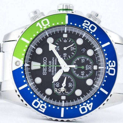 Seiko Solar Chronograph Diver's 200M SSC239 SSC239P1 SSC239P Men's Watch