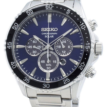 Seiko Solar SSC445 SSC445P1 SSC445P Chronograph Quartz Men's Watch