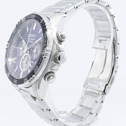 Seiko Solar SSC445 SSC445P1 SSC445P Chronograph Quartz Men's Watch
