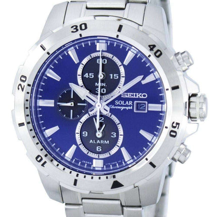 Seiko Solar Chronograph Alarm SSC555 SSC555P1 SSC555P Men's Watch