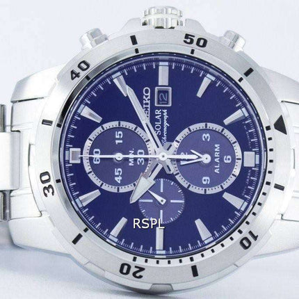 Seiko Solar Chronograph Alarm SSC555 SSC555P1 SSC555P Men's Watch