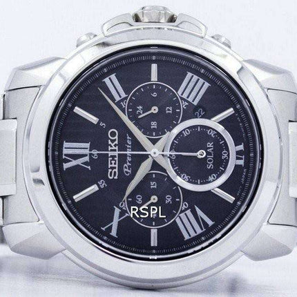 Seiko Premier Chronograph Solar SSC597 SSC597P1 SSC597P Men's Watch