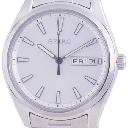 Seiko Classic White Dial Quartz SUR339 SUR339P1 SUR339P 100M Mens Watch