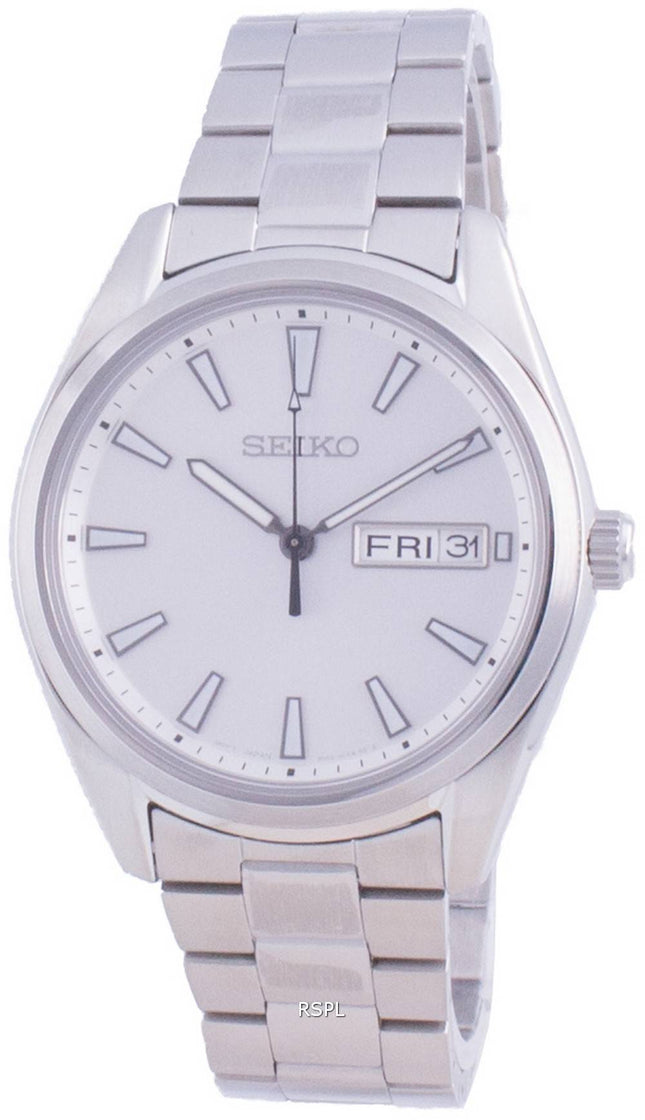 Seiko Classic White Dial Quartz SUR339 SUR339P1 SUR339P 100M Mens Watch
