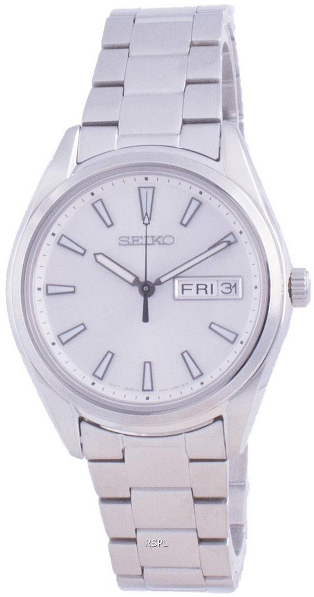 Seiko Silver Dial Quartz SUR345 SUR345P1 SUR345P 100M Mens Watch