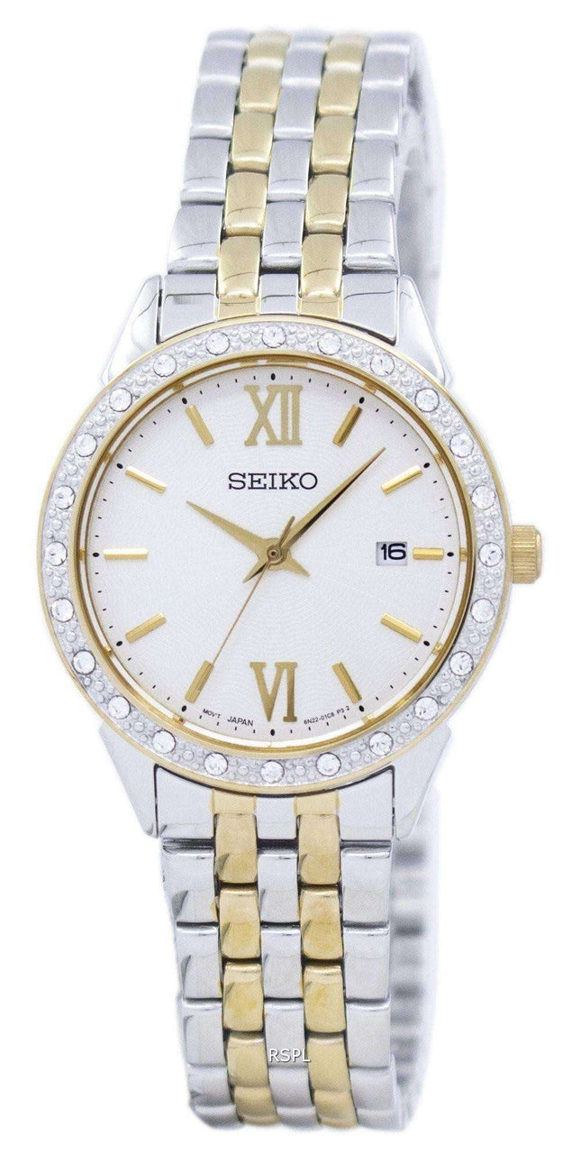 Refurbished Seiko Quartz Diamond Accents SUR690 SUR690P1 SUR690P Women's Watch