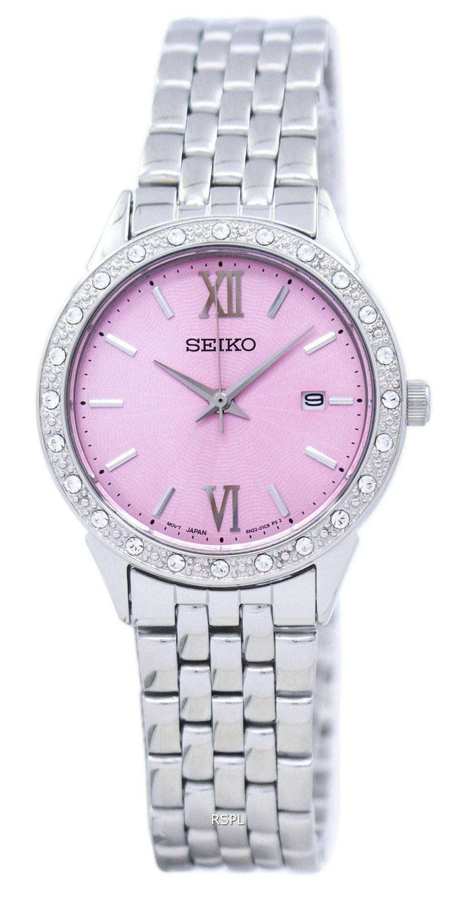 Seiko Quartz Diamond Accent SUR693 SUR693P1 SUR693P Women's Watch