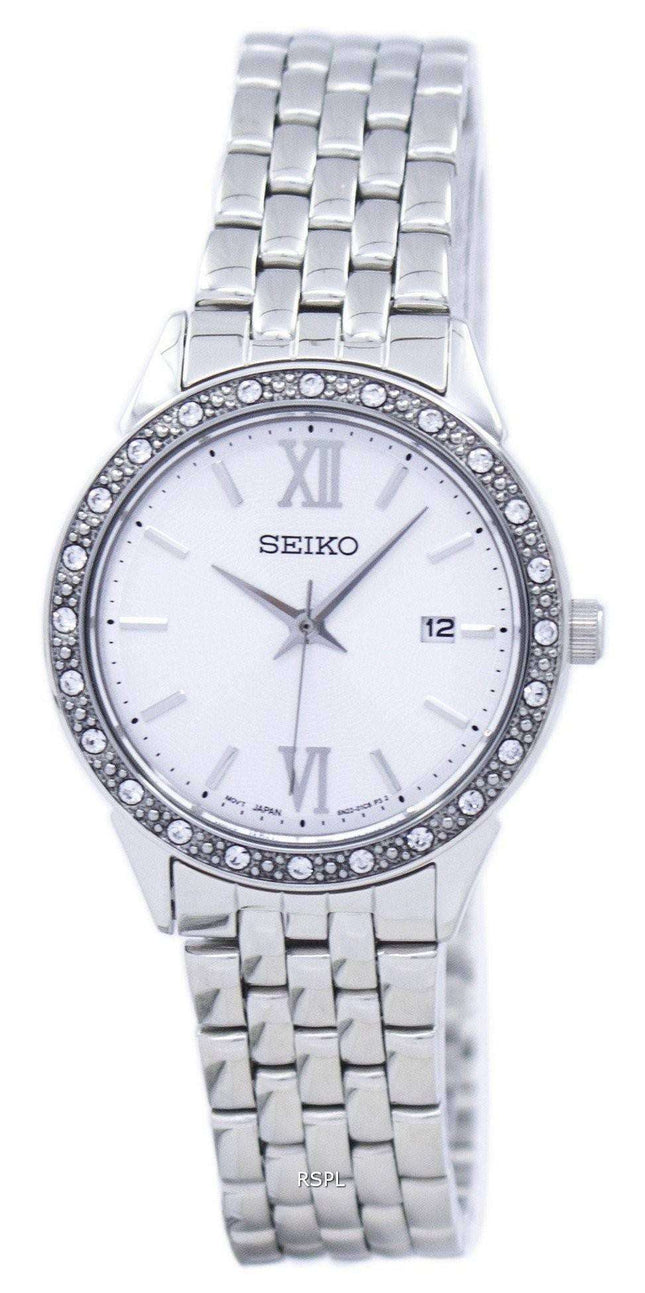 Seiko Quartz Diamond Accent SUR695 SUR695P1 SUR695P Women's Watch